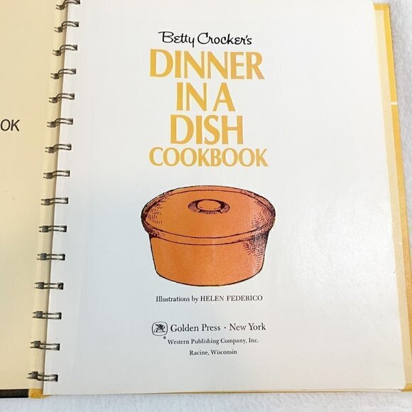 Vintage Betty Crocker's Dinner in a Dish Cookbook Eighth Printing 1973 - Picture 2 of 5